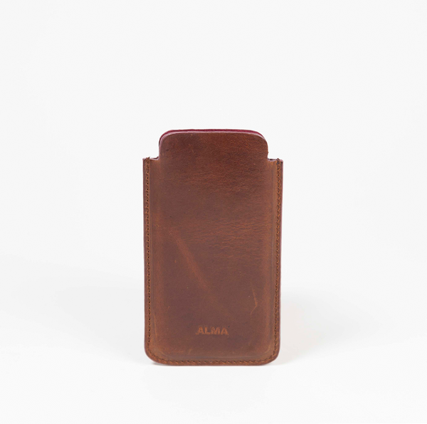 Tan brown faux shagreen