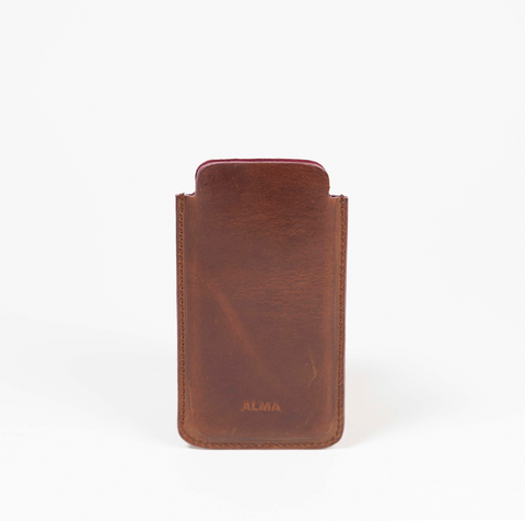 Tan brown faux shagreen