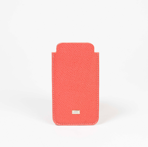 Pink faux shagreen